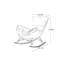 Chaise berçante moderne en escargot simple