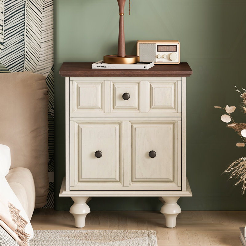 Armoire de chevet 20,47 po, Blanc