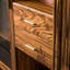 Bibliothèque entièrement en bois massif