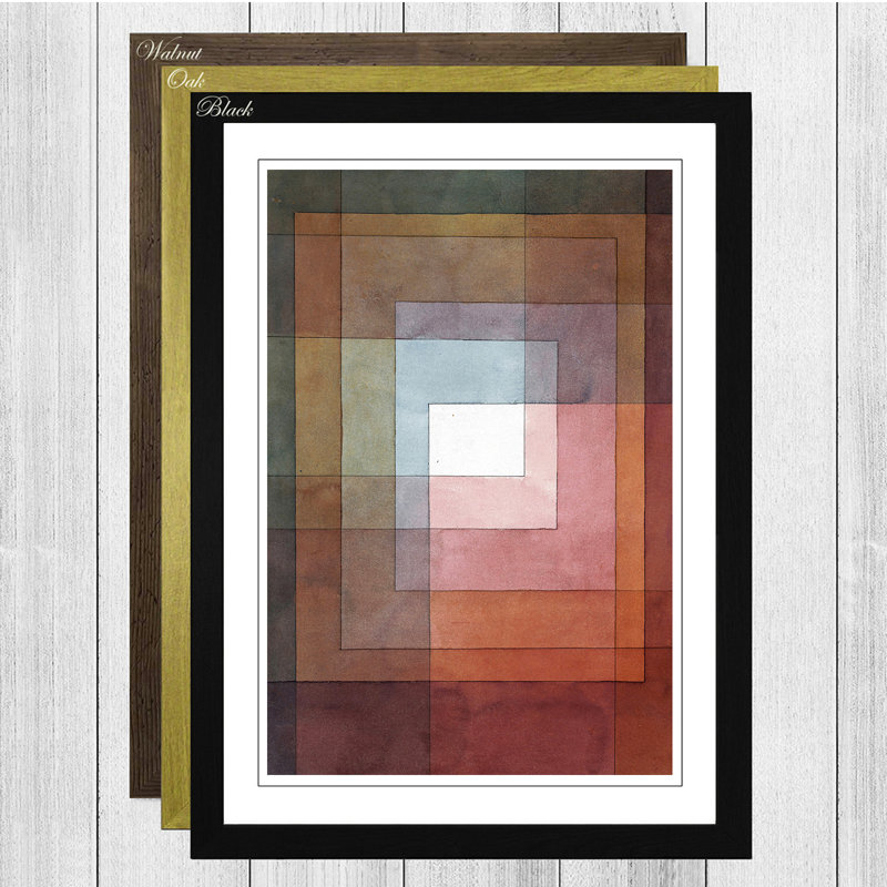 Paul Klee - Single Picture Frame Print, Black