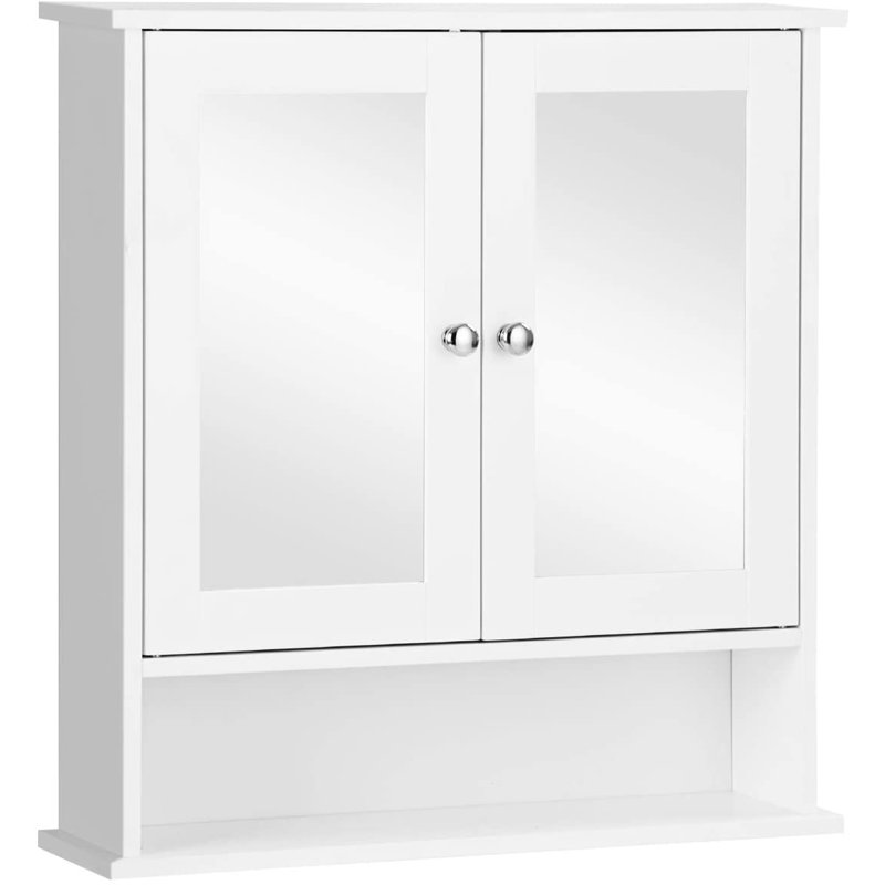Armoire à pharmacie à fixation en surface 2 portes avec tablette réglable à 3 positions Johnphillip