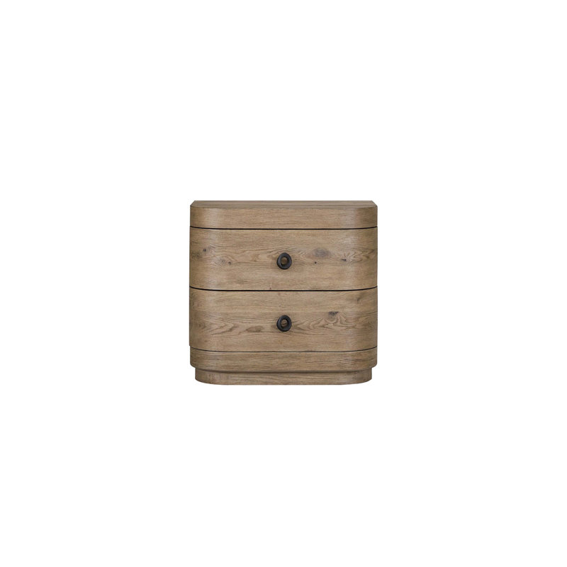 Large 2-Drawer Nightstand In English Knotty