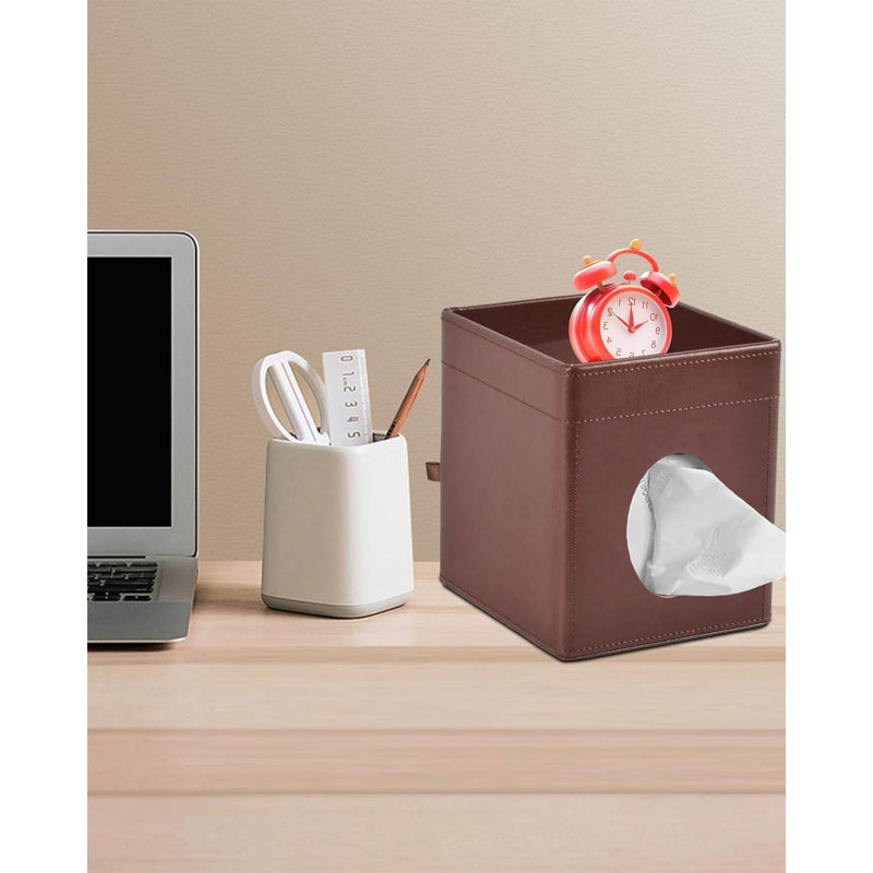 Tissue Box Cover, Brown