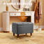 Repose-pieds en tissu avec rangement et repose-pieds