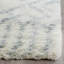 Tapis en laine / coton touffeté à la main Derron Nz ivoire / bleu-22736188