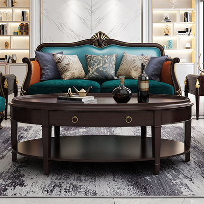 American oval coffee table