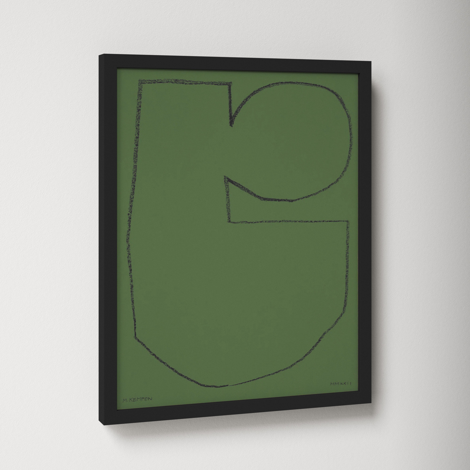 Forest 2 by Michael Kempen, Black Framed, 16" W x 20" H