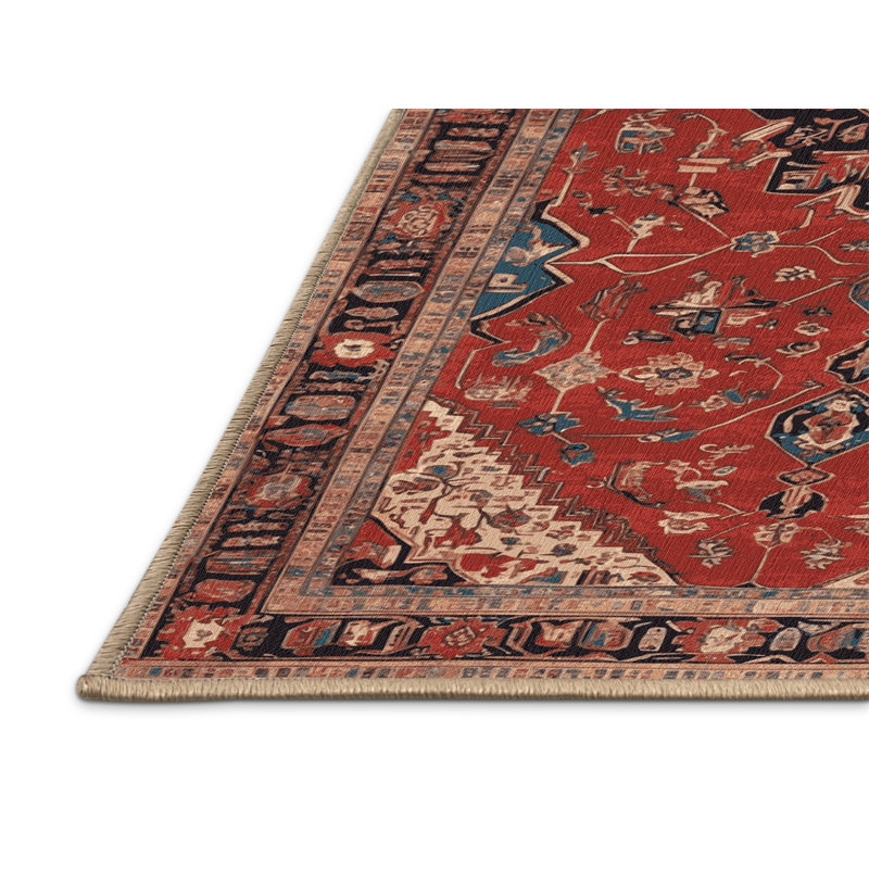 Tapis brun lavable à la machine, Carré 4 pi