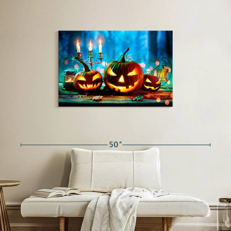 Jack O Lantern Candelabra, 24" H x 36" W