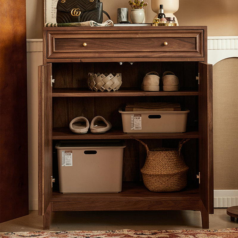 Armoire à chaussures de style français avec rangement rétro