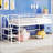 Mid Loft Bed With Storage Stairs
