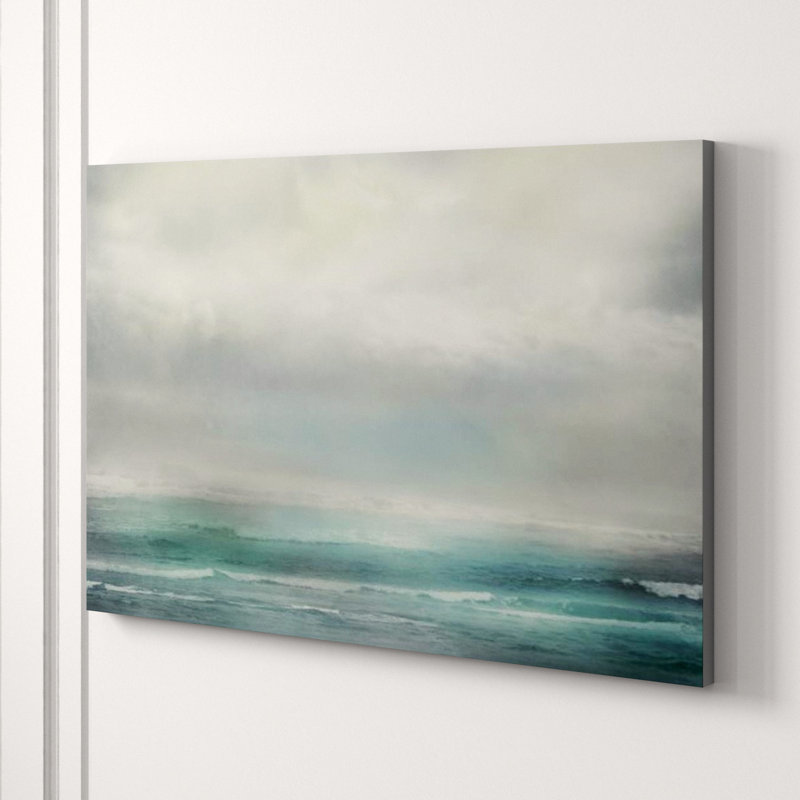 Misty Ocean Print by Mari Urasawa, 40" H x 60" W, Image Brush Gel