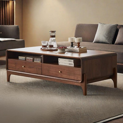 Black walnut solid wood end table