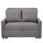 2 Seater Linen Sofa Bed-2073523715