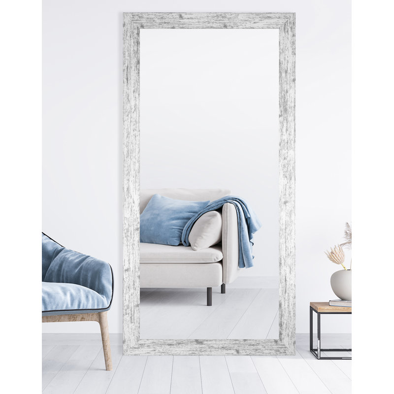 Miroir de salle de bain patiné, 33 po x 72 po