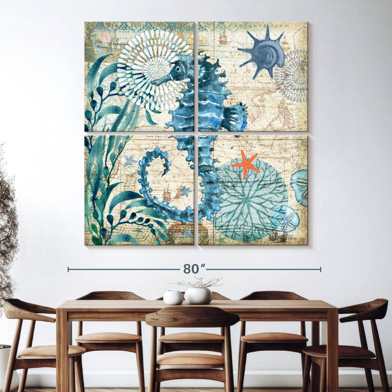 Brampt Monterey Bay Seahorse, 74" H x 74" W