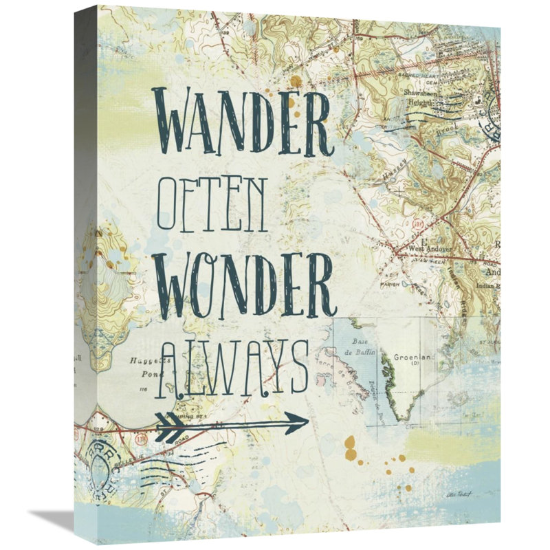 " Map Sentiments V " by Katie Pertiet, 20" H x 16" W x 1.5" D