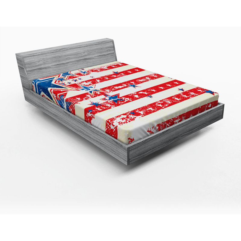 Microfiber Striped Fitted Sheet, Full Fitted Sheet