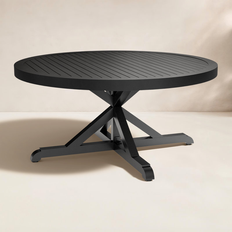 Monterey Outdoor Round Dining Table, 29.5'' H x 60" W x 60" L