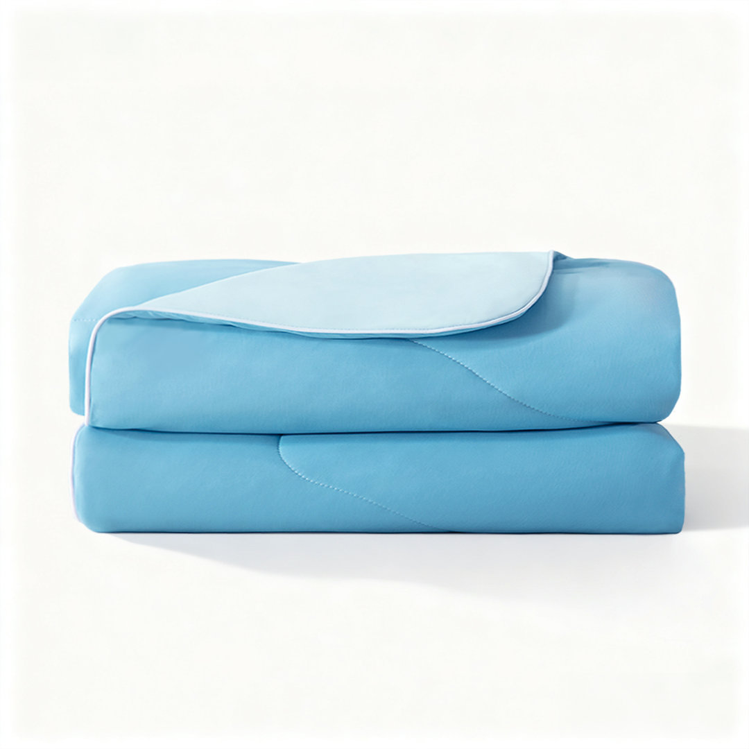 Cooling Comforter, Sorona and Tencel Filling Cold Touch Fabric Cooling Blanket for Night Sweats Hot Sleeper, Double-Sided Cool Design Summer Breathable Comforter Hokku Designs 