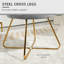 Velvet-Feel Lotus Petal Accent Chair --2043802163
