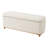Luna Modern Boucle Upholstered Storage Ottoman with Solid Wood Legs and Rounded Design