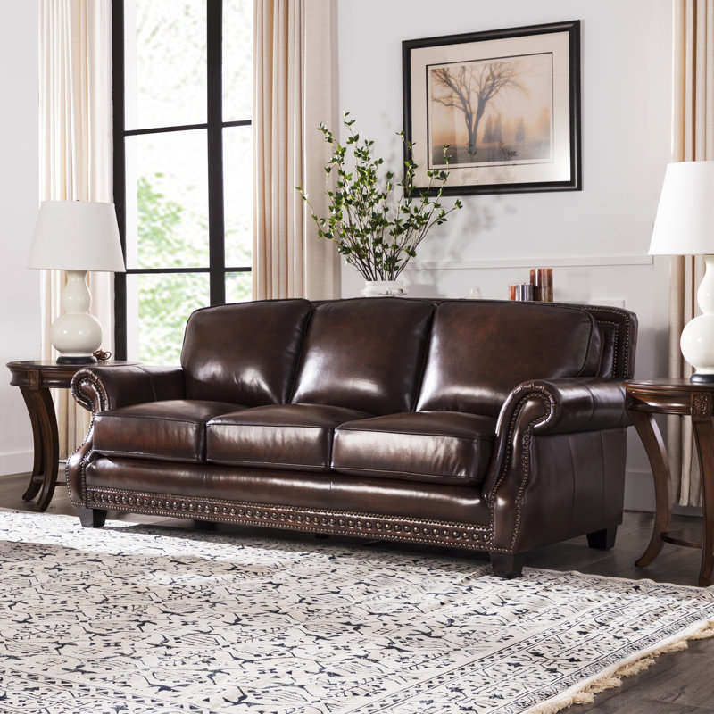 Nyla 86'' Leather Sofa