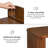 Carlton Solid Wood 2 Tier End Table-684692240