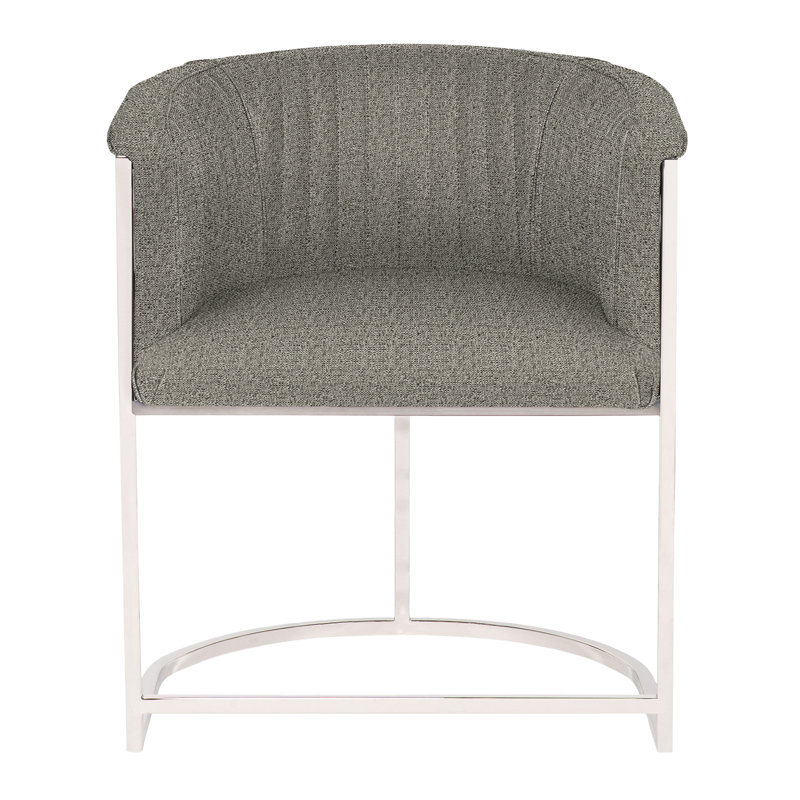 Chaise en métal Vanguard Harrison, Graphite Tuck