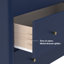 Commode à 3 tiroirs avec compartiment supérieur divisé Harbor-12141260