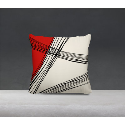 Cassie Abstract Outdoor Reversible Throw Pillow