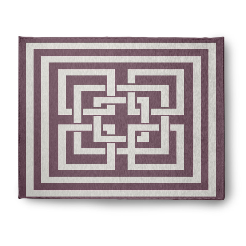 Chenille Geometric Indoor Rug, Rectangle 8' x 10'