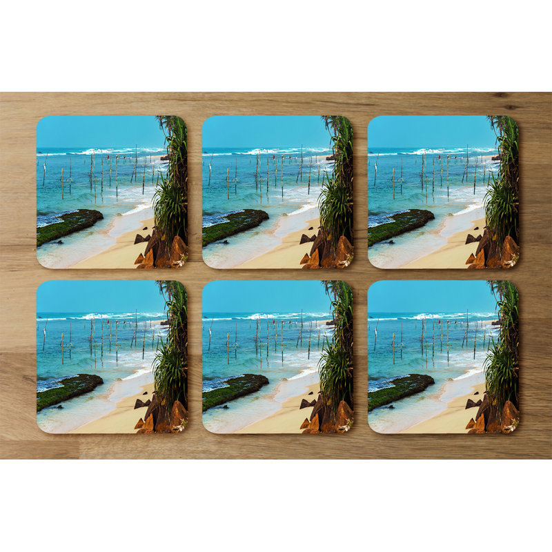 Doyla Square 6 Piece Coaster Set
