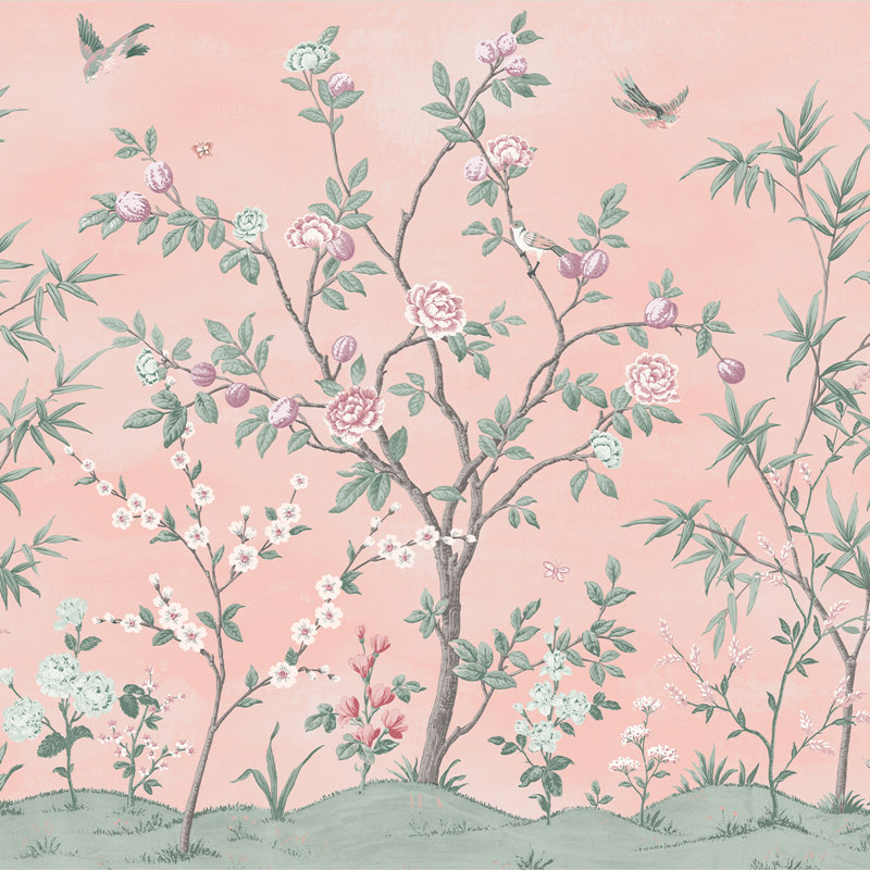 Murale églantine Laura Ashley