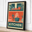 Kitchen Shelves Retro - Wrapped Canvas-131761884-131761888
