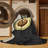 Machine Washable Elkton Avocado Minimalist Rug in Beige – Black Binding-1751442051