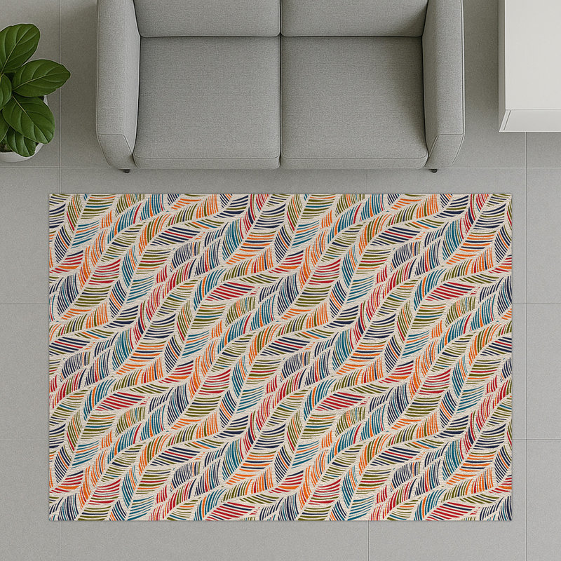 Abstract Area Rug, Runner 70 x 140 cm