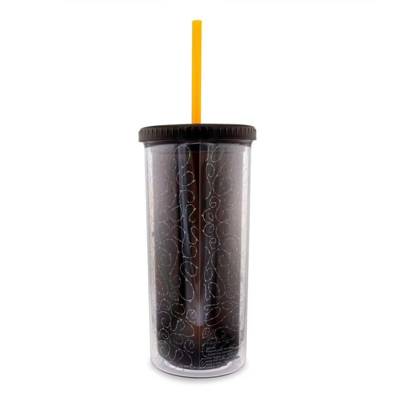 Tasse de carnaval avec couvercle et paille Disney