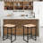 Geral Counter Stool with Metal Frame