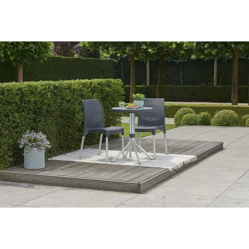 Keter Bistro Set Chelsea Graphite