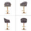Tabouret de bar pivotant 32,28 po Reesha-86814931