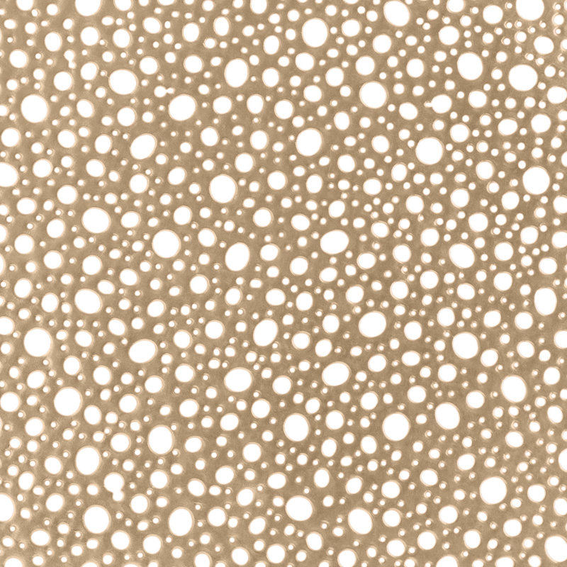 Vinyl Geometric Round Placemat, Gold