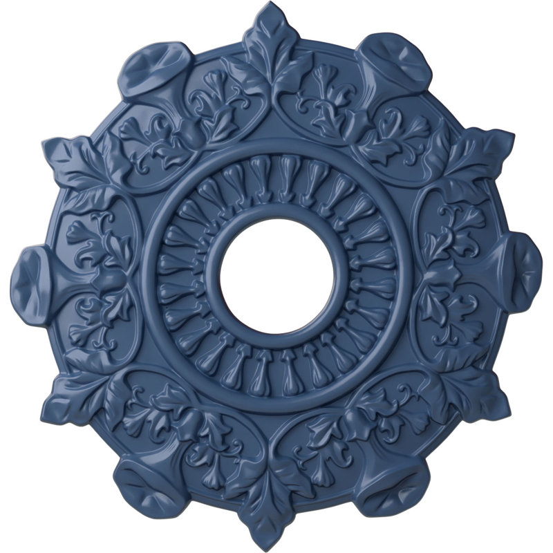Médaillon de plafond Endurathane Preston, DE 17 1/2 po x P 4 po x P 1 po (convient aux auvents jusqu'à 4 po), finition Americana peinte à la main