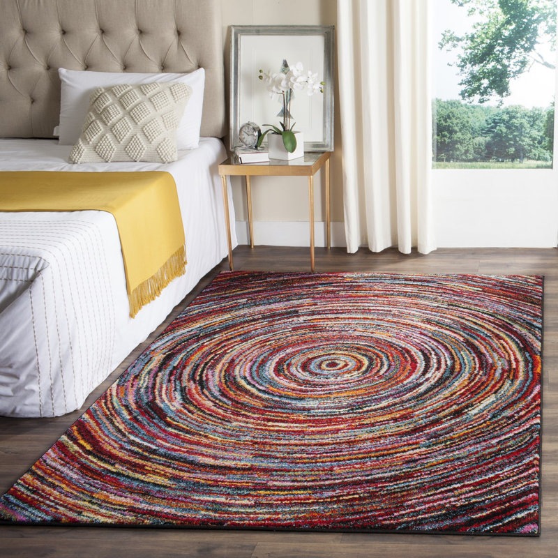 Tapis performance à motif abstrait Miley, Rectangle 5 pi 3 po x 7 pi 6 po
