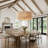 Stephane 5-Light 22" W Rattan Drum Chandelier