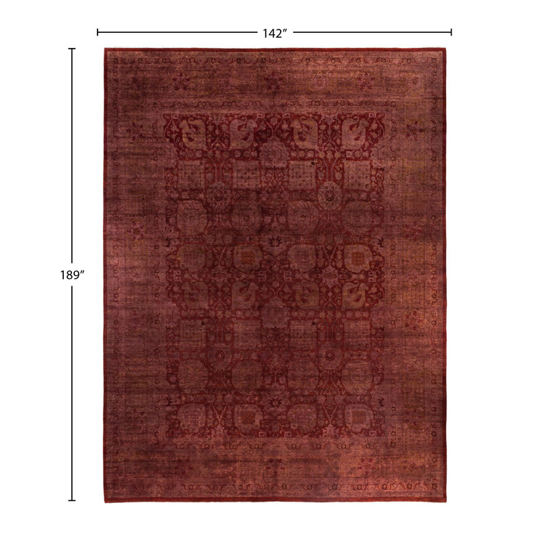 Overdyed One-of-a-Kind 11' 10" X 15' 9" Hand Knotted Area Rug