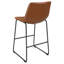 Ensemble de 2 chaises de comptoir rembourrées en similicuir Torince-1981974032-1981974039