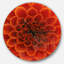 Grande fleur et pétales - Horloge murale moderne-34140785-34157445