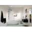 Venus 34 in. x 66.75 in. Frameless Arched Single Fixed Bath Panel-1486312916