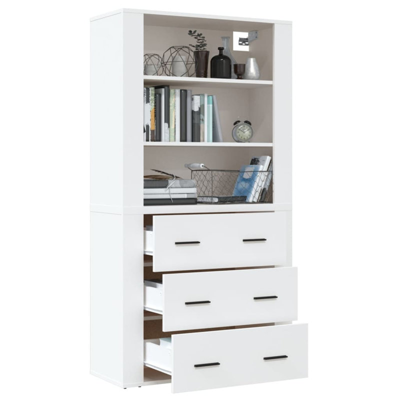 150cm H x 80cm W Standard Bookcase, White